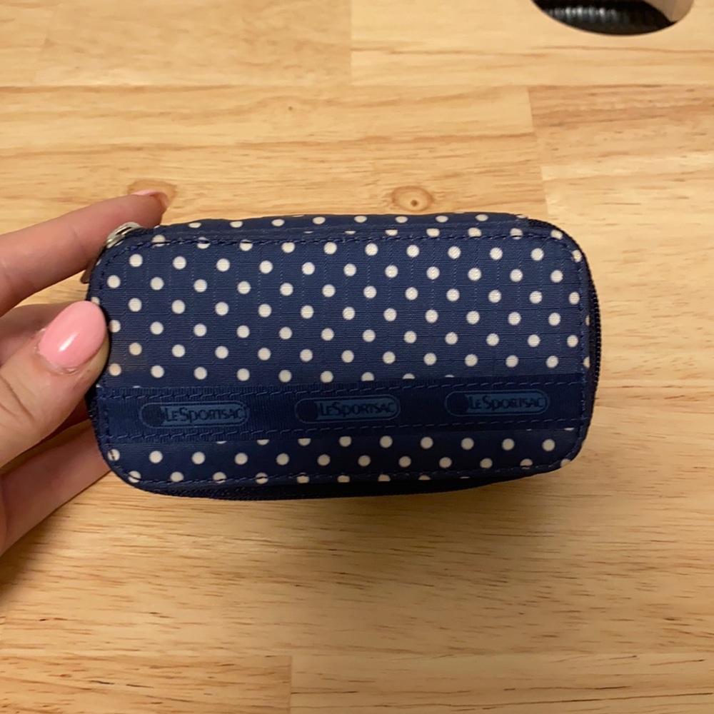 LeSportsac Small Polka Dot Zipper Pouch